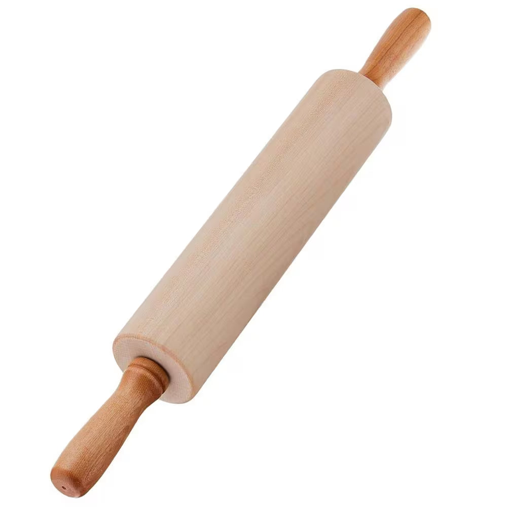 12 In. By-2-3/4 In. Hardwood Maple Medium Gourmet Rolling Pin