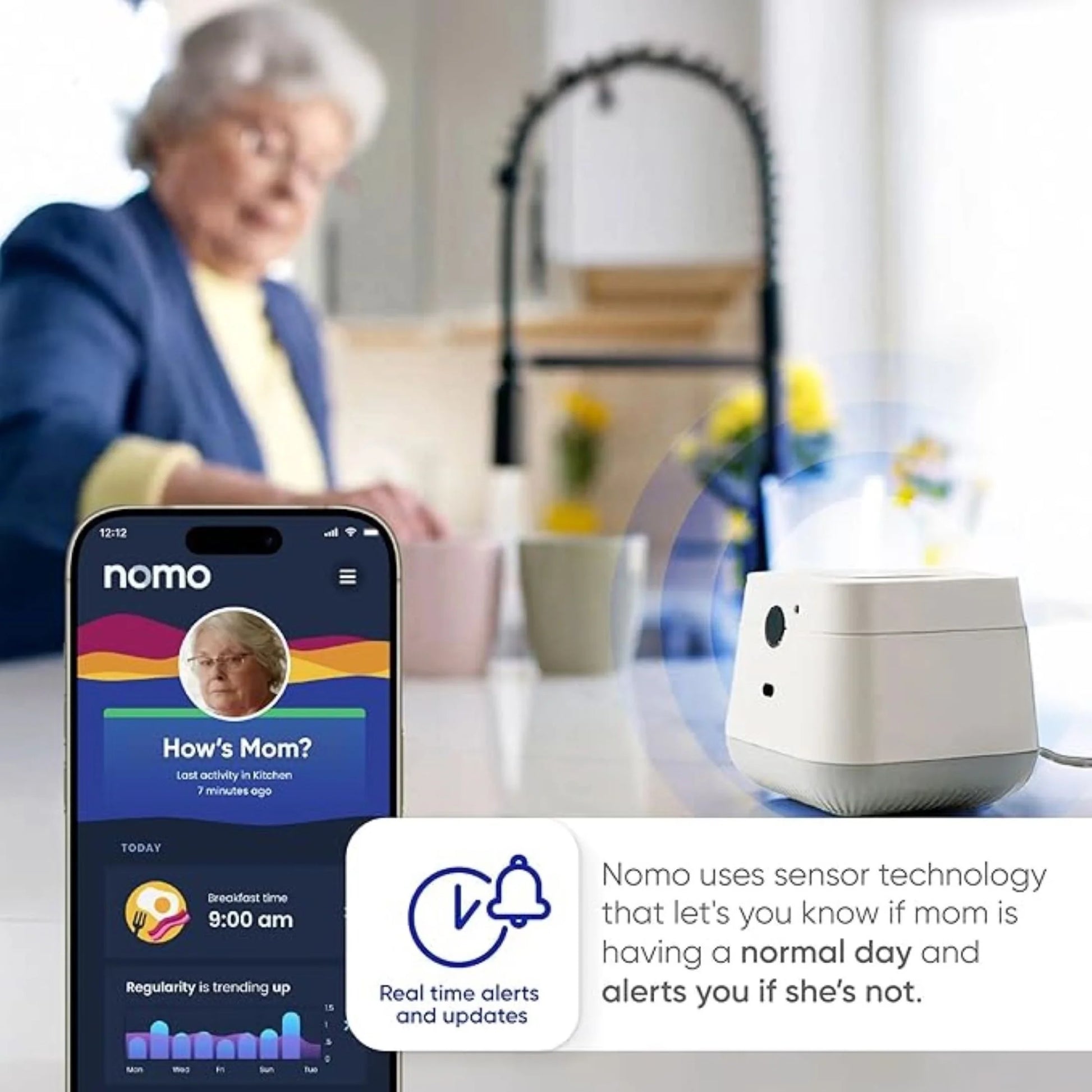 24/7 Medical Alert System with Fall Detection, Motion Sensors, and 911 Dispatch