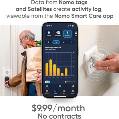 24/7 Medical Alert System with Fall Detection, Motion Sensors, and 911 Dispatch