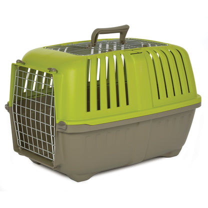 24 Inch Top Door Spree Travel Pet Carrier for Dog/Cat with Steel Door, Green