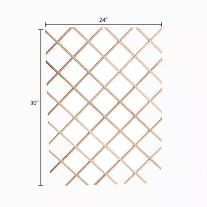 18-Bottle Trimmable Wine Rack Lattice Panel Inserts in Unfinished Solid North American Hard Maple