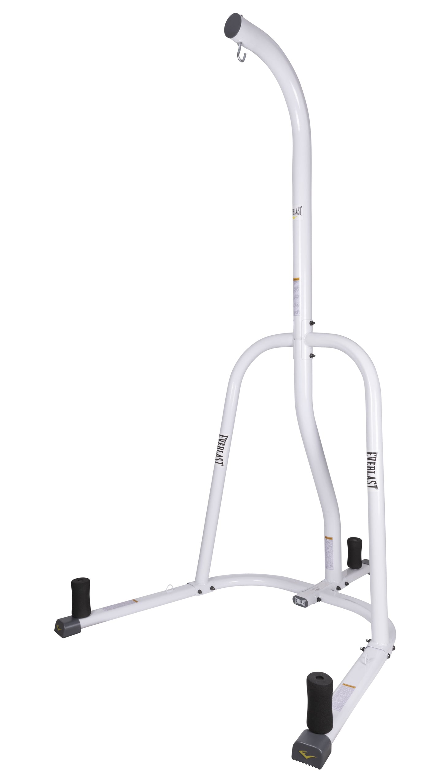 Single Station Heavy-Duty Punching Bag Stand, Powder-Coated Steel, 100 Lb Capacity, White