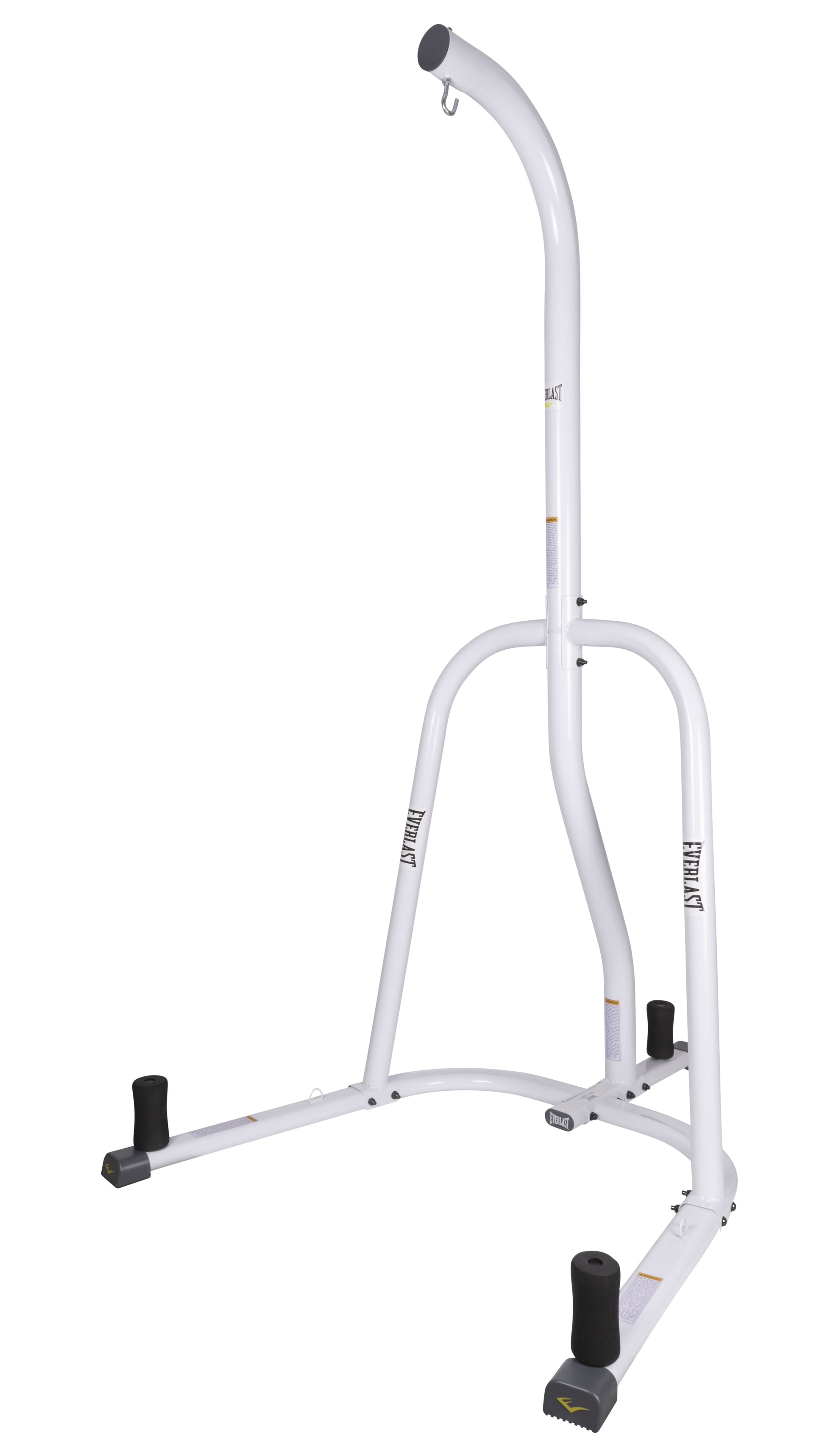 Single Station Heavy-Duty Punching Bag Stand, Powder-Coated Steel, 100 Lb Capacity, White