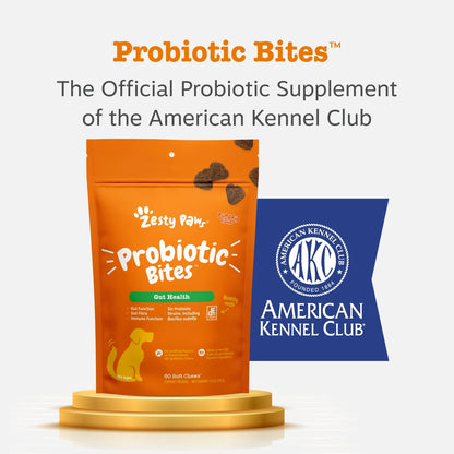 (3 Pack)  Probiotic Bites for Dogs, Pumpkin Flavor, 60 Count