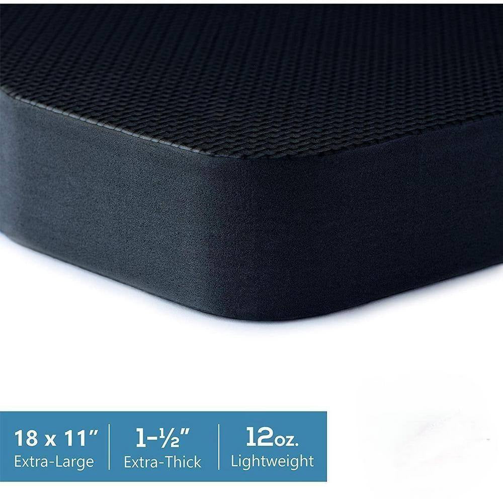 18 In. Thick Kneeling Pad, Garden Kneeler for Gardening, Black