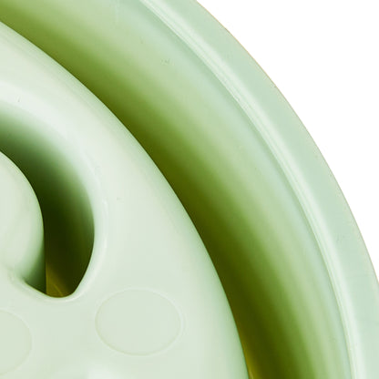 (4 Pack)  Slow Chow Dog Bowl, Green Medallion