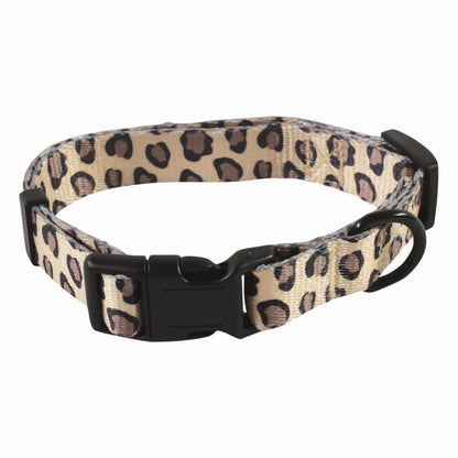 Unisex Pet Collar, Leopard, Large