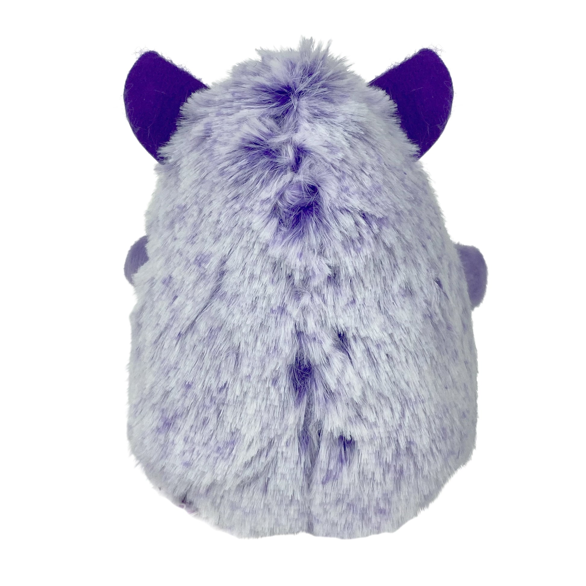 (3 Pack)  Mini Pet Plush Hedgehog Small Dog Toy with Squeaker, Purple