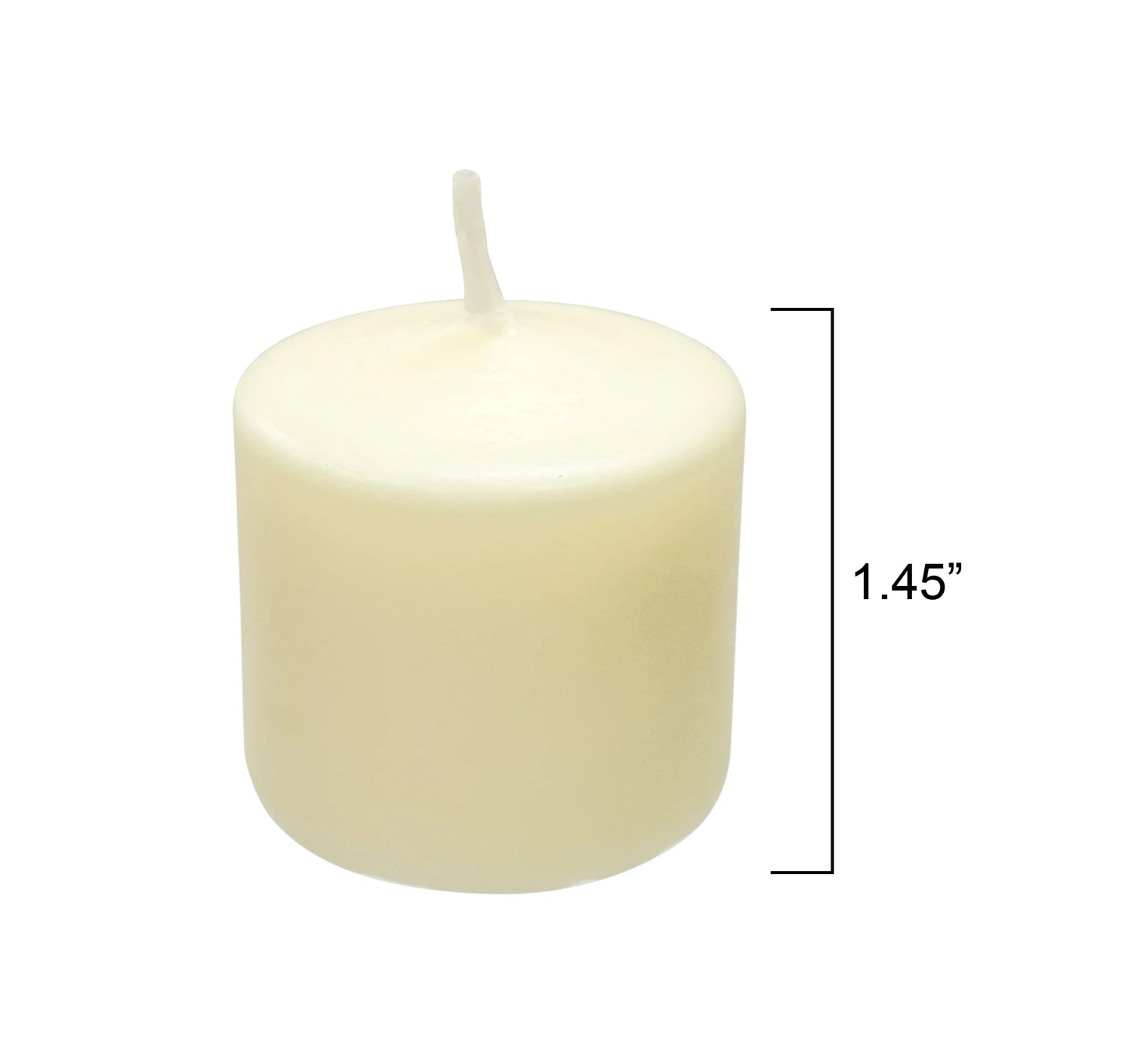 Unscented Votive Candles, Ivory, 16-Pack