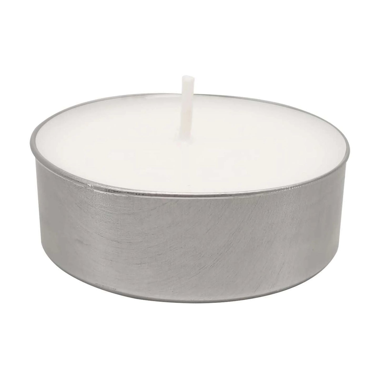 White Unscented Indoor/Outdoor Oversized Tealight Candles,6 Count