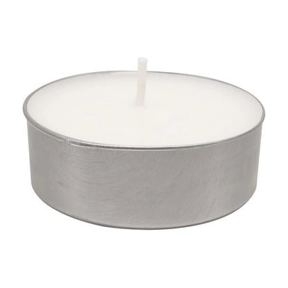 White Unscented Indoor/Outdoor Oversized Tealight Candles,6 Count