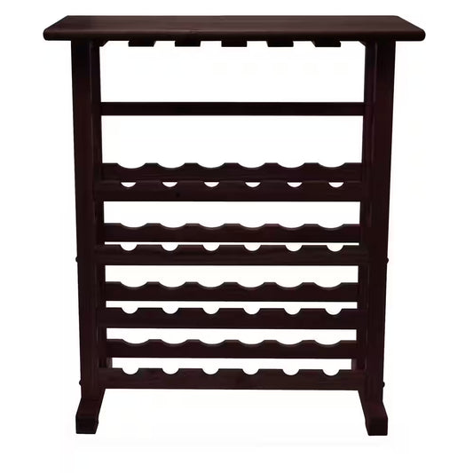 Vinny 24-Bottle Espresso Floor Wine Rack
