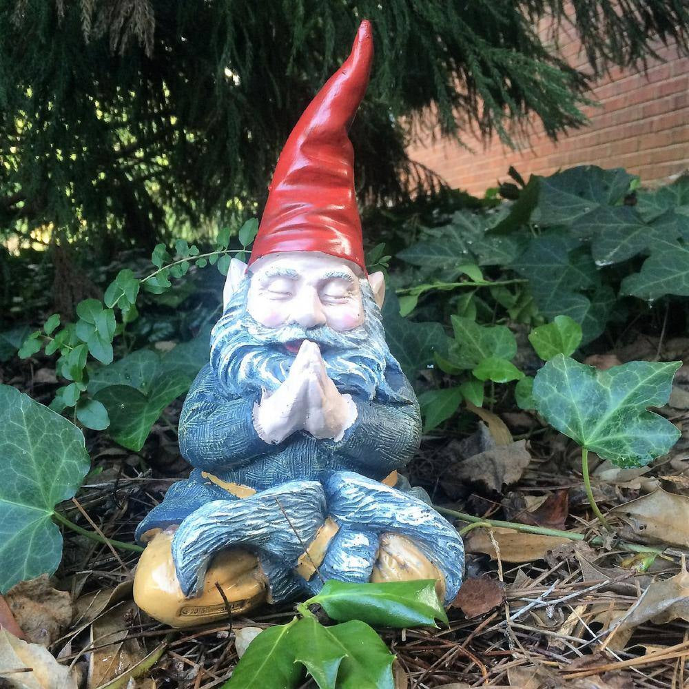 11 In. ZEN Mordecai and ZEN Zelda the Meditating Yoga Gnomes Statues (2 Pieces per Set)