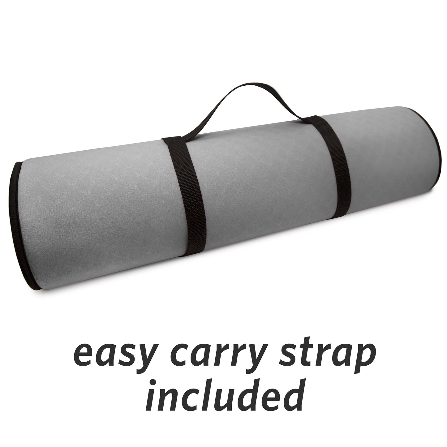 - Deluxe Multi-Purpose Fitness Mat, 12Mm Thick, 24" X 72", 1 Count, Gray – Padded, Skid & Tear Resistant