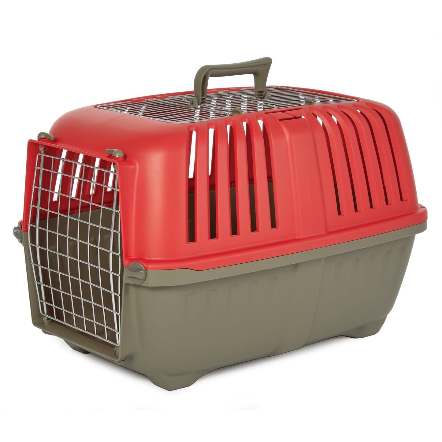 24 Inch Top Door Spree Travel Pet Carrier for Dog/Cat with Steel Door, Red
