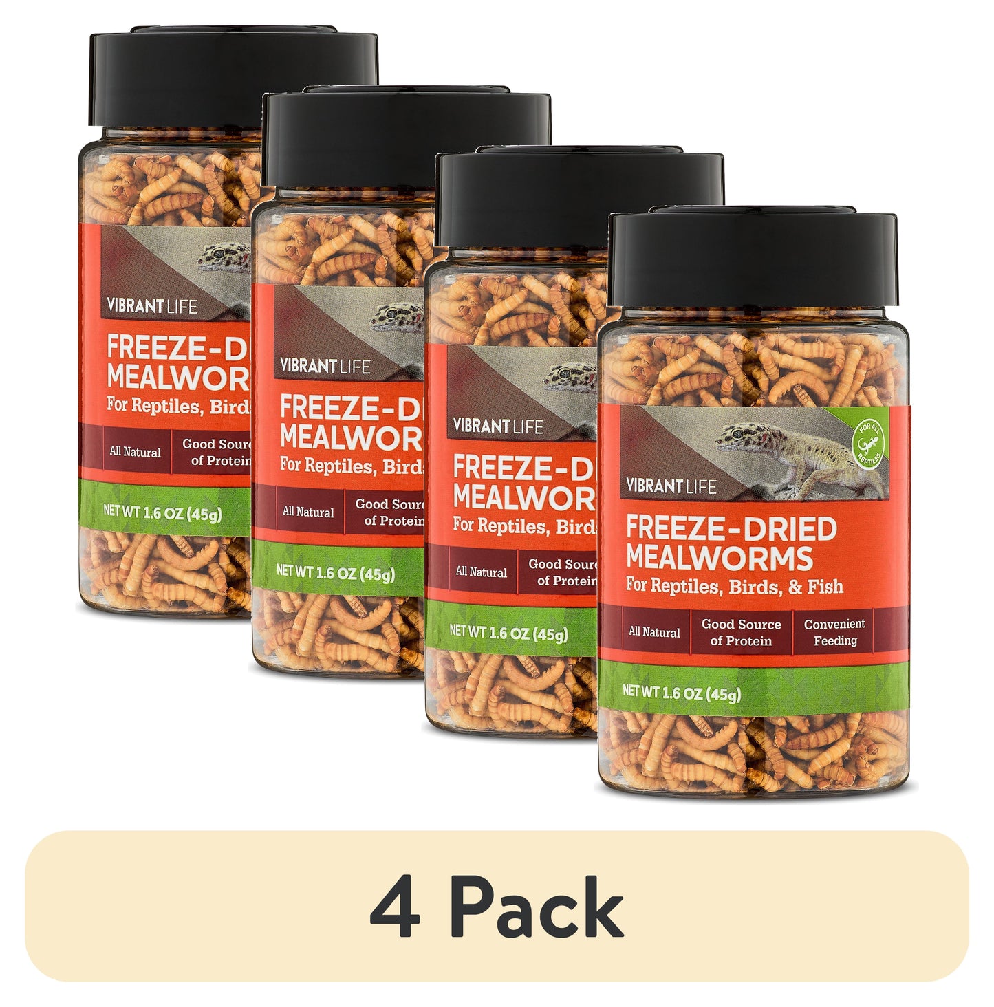(2 Pack)  Freeze-Dried Mealworms, 1.6 Oz