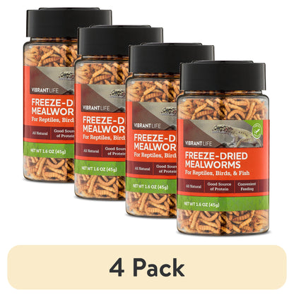 (2 Pack)  Freeze-Dried Mealworms, 1.6 Oz