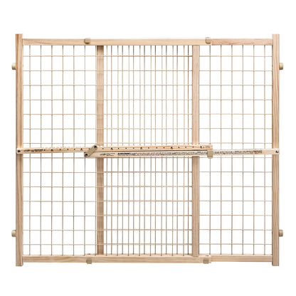 (4 Pack)  Position & Lock Tall and Wide Value Adjustable Baby Gate (Natural), Fits Openings 31 - 50 In. Wide