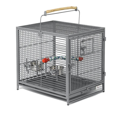 , Poquito Avian Hotel-Platinum Traveling Bird Cage
