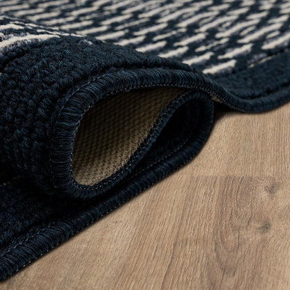 Silvestre Border Indoor Area Rug, Dark Blue, 30" X 45"