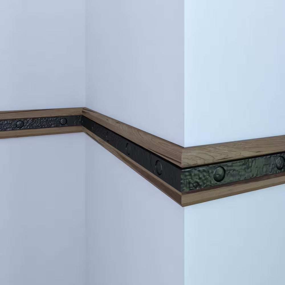 Rustic Ambrosia 17/32 In. X 2-1/2 In. X 96 In. Maple Wood Chair Rail Moulding