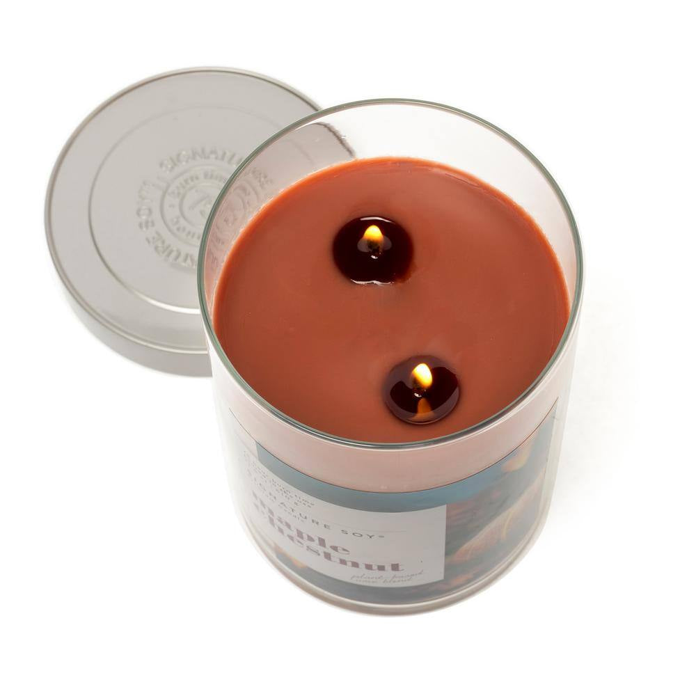 21 Fl. Oz. Maple Chestnut Xlarge Jar Lidded Scented Candle 1-Pack