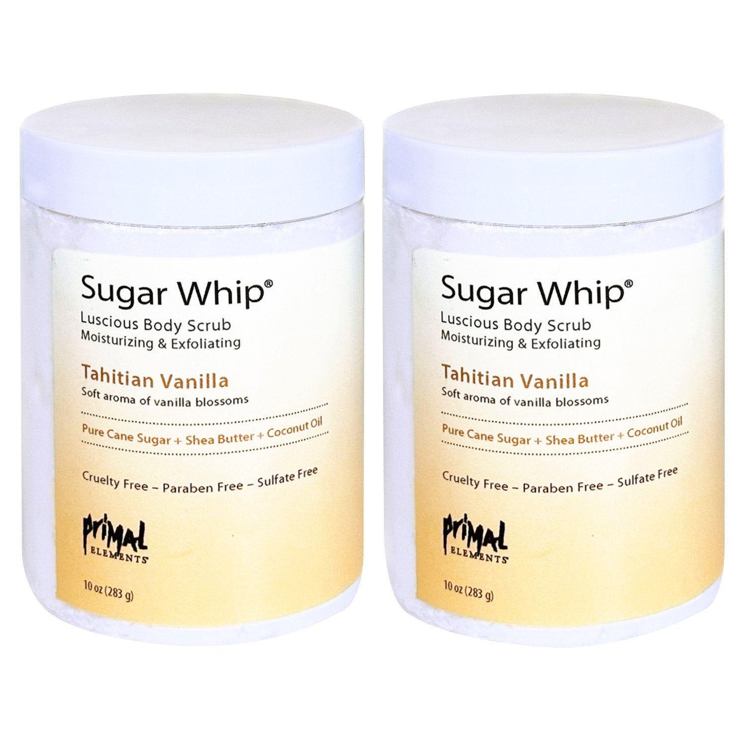 Sugar Whip Moisturizing Sugar Scrub - Tahitian Vanilla, 10 Fl Oz, 2-Pack