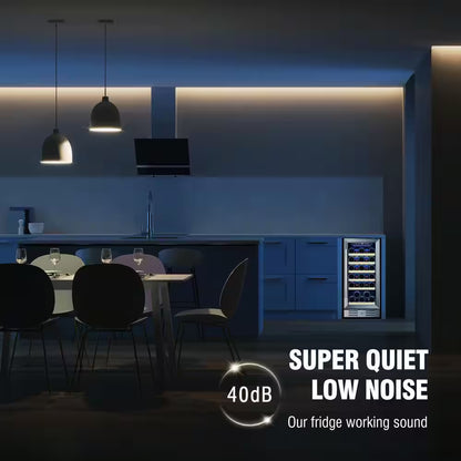 15 In. Built-In 30-Bottle Single Zone Wine Cooler Compressor