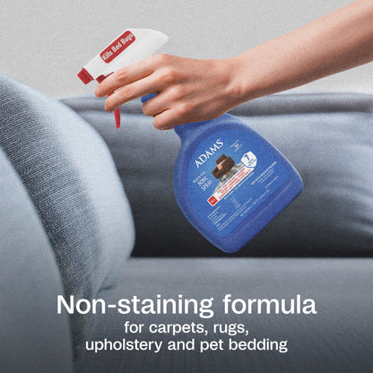 (4 Pack)  Flea & Tick Home Spray, Kills Fleas, Flea Eggs, Flea Larvae, Bed Bugs, Ticks, Ants (Except Carpenter, Harvester, Pharaoh and Fire Ants), Cockroaches, Spiders, & Mosquitoes in the Home, 24 Fl Oz