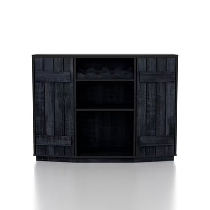 Shedd Rustic Navy Blue Buffet with 2-Shelves