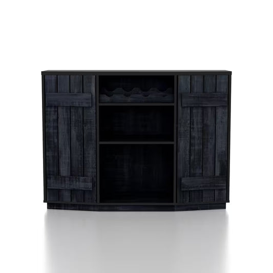 Shedd Rustic Navy Blue Buffet with 2-Shelves