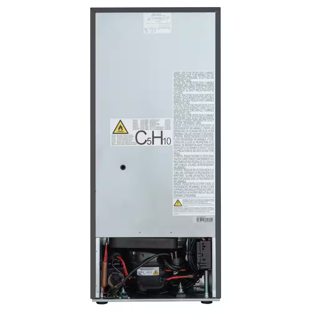 Reserve 15 In. under Counter Panel Ready Dual Zone Built-In Wine Cooler with Black Shelves 23 Bottle Capacity