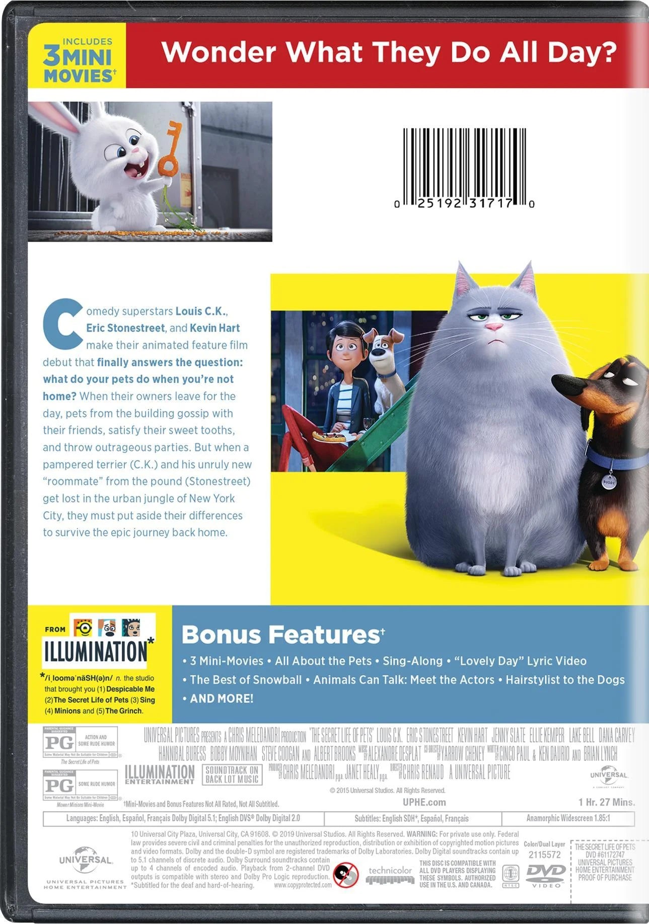 The Secret Life of Pets [DVD]
