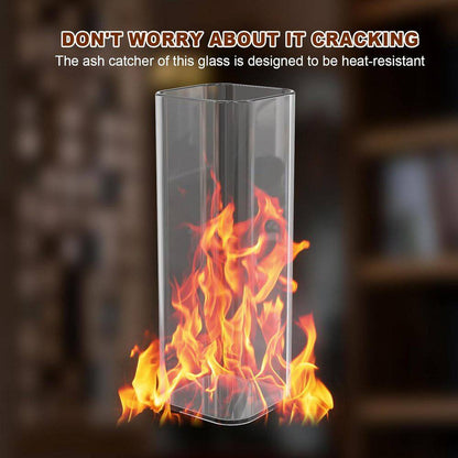 2-Pack Modern Square Incense Holder with Ash Collector for Meditation and Relaxation