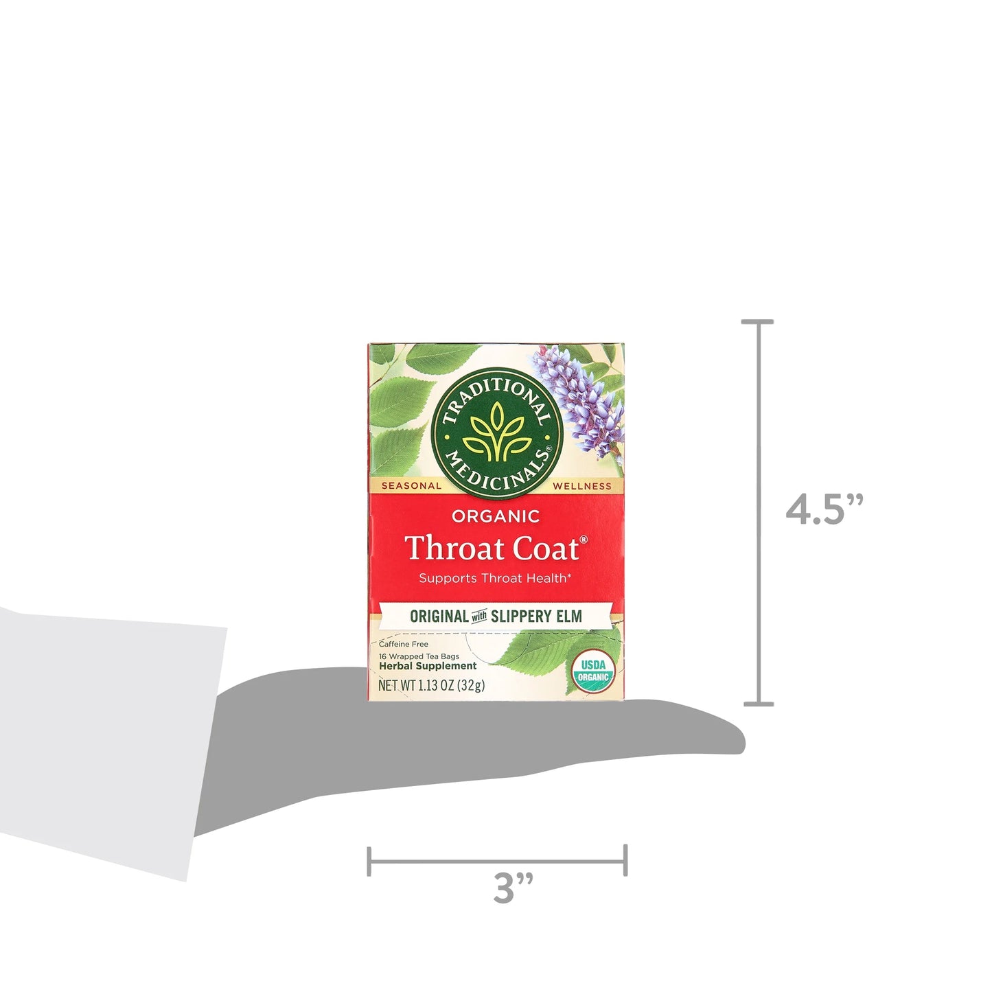 (4 Pack) , Organic Throat Coat, Tea Bags, 16 Count