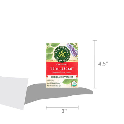 (4 Pack) , Organic Throat Coat, Tea Bags, 16 Count