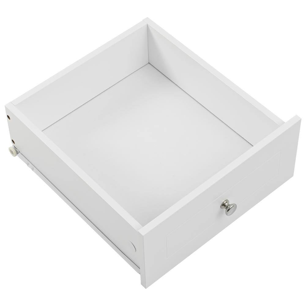 White Rubberwood Tabletop Drop Leaf 39.8 In. Kitchen Island Cart with Power Outlet Open Storage and Wine Rack