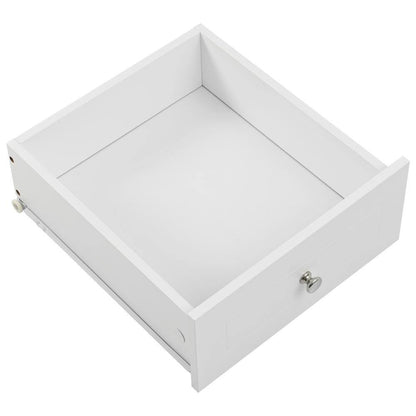 White Rubberwood Tabletop Drop Leaf 39.8 In. Kitchen Island Cart with Power Outlet Open Storage and Wine Rack