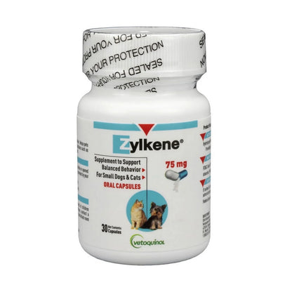 Zylkene Calming Behavior Support Supplement, Helps Promote Relaxation and Reduce External Stress Factors, Daily Behavioral Support and Anxiety Relief, Dog or Cat, 65Lbs+, 450Mg, 30Ct