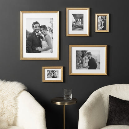 (2 Pack)  4X6 Traditional Gallery Wall Picture Frame, Gold