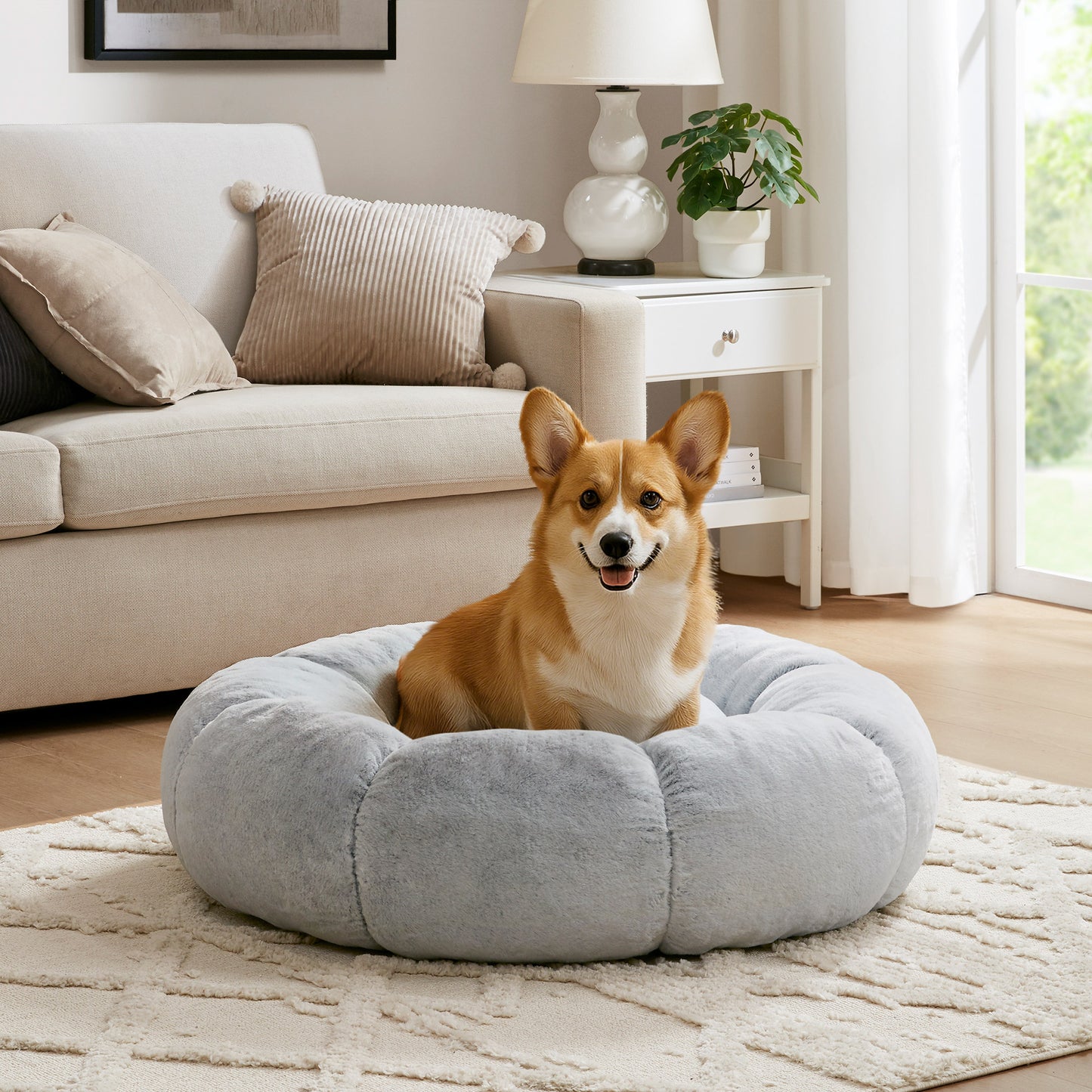 Pumpkin Donut 36" Pet Bed