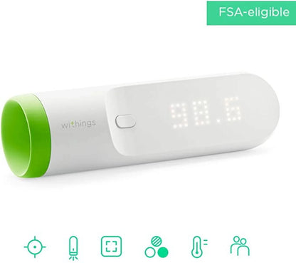 Thermo – Contactless Smart,Digital Thermometer Forehead, No Touch, Baby Thermometer, Infant Thermometer, Toddler & Adults, Fsa-Eligible