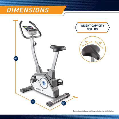 Upright Exercise Bike with Adjustable Seat and 8 Magnetic Resistance Levels NS-40504U