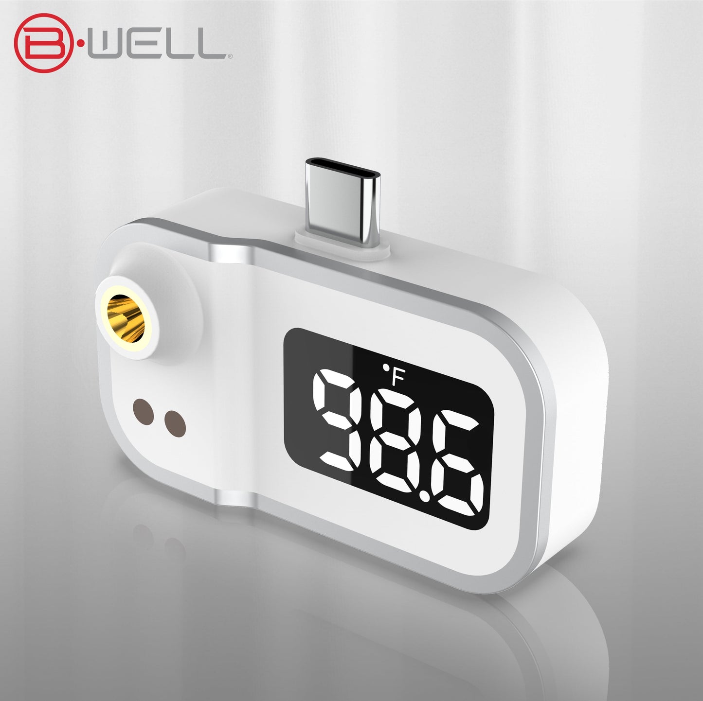 Smartphone Mini Forehead Thermometer – Infrared, Works with All Phones, All Ages