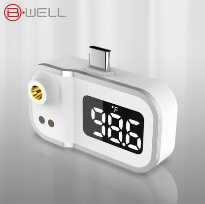 Smartphone Mini Forehead Thermometer – Infrared, Works with All Phones, All Ages