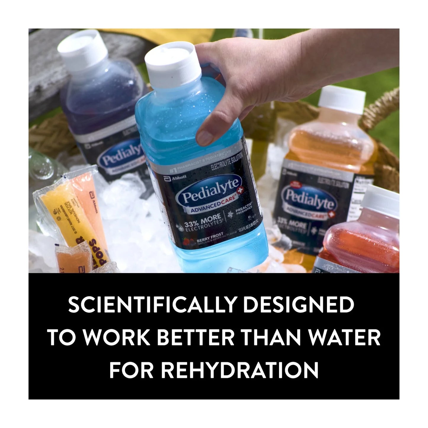 (4 Pack)  Advancedcare plus Electrolyte Drink, Kiwi Berry Mist, 1 Liter