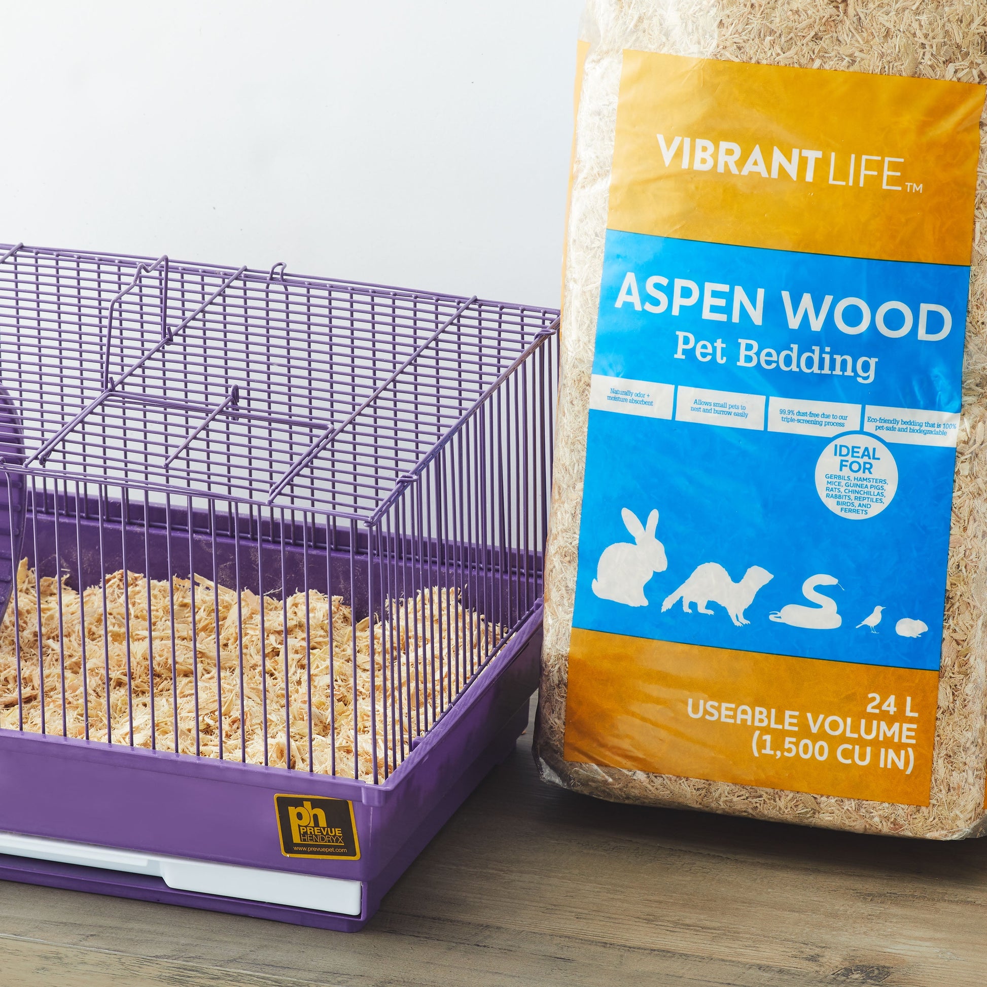 (2 Pack)  Aspen Wood Pet Bedding, 24 L Bag