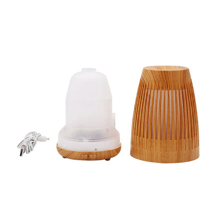 (6 Pack)  Cool Mist Ultrasonic Aroma Diffuser 100Ml Wood & White