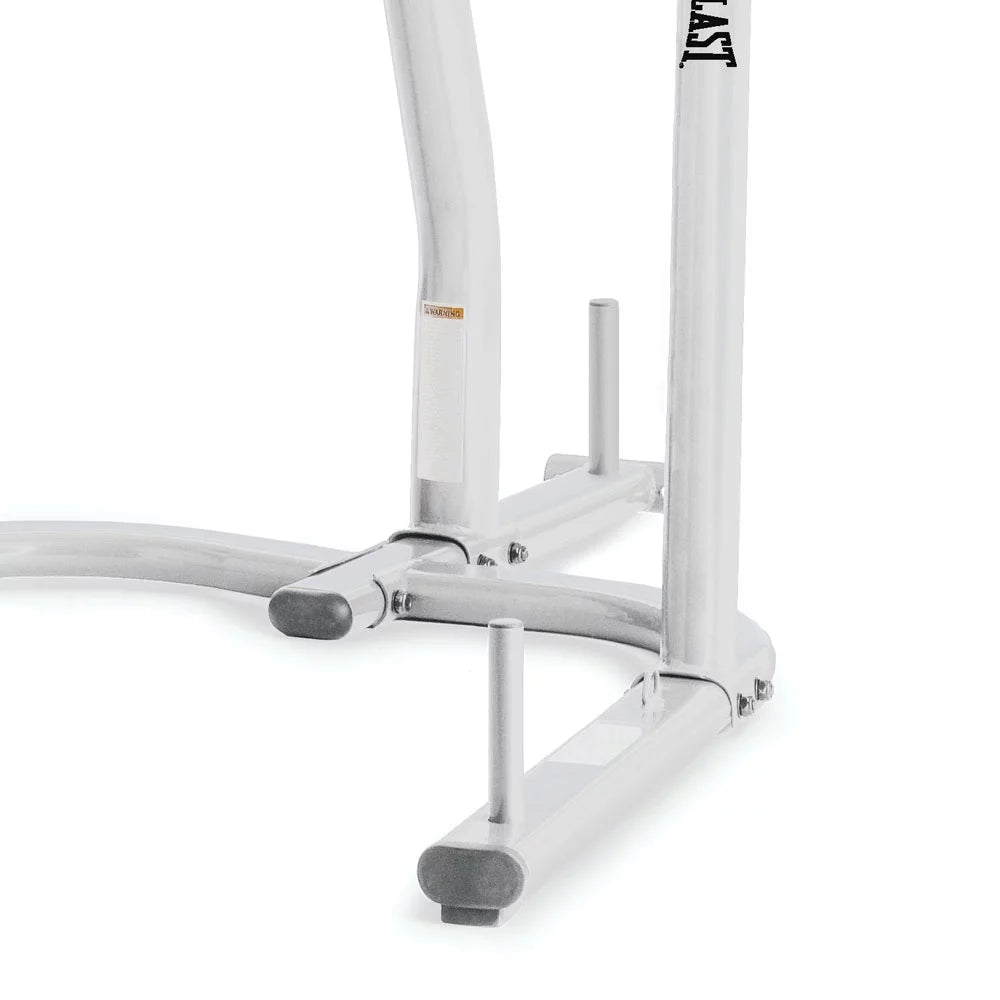 Single Station Heavy-Duty Punching Bag Stand, Powder-Coated Steel, 100 Lb Capacity, White