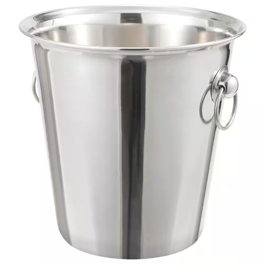 1-Bottle Stainless Steel 4 Qt. Wine Bucket